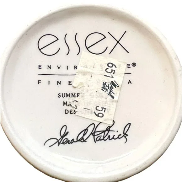 NWT ESSEX "Summer Garden" Salad Dessert Plate & Cup Artist Gerald Patrick Japan - Picture 14 of 14